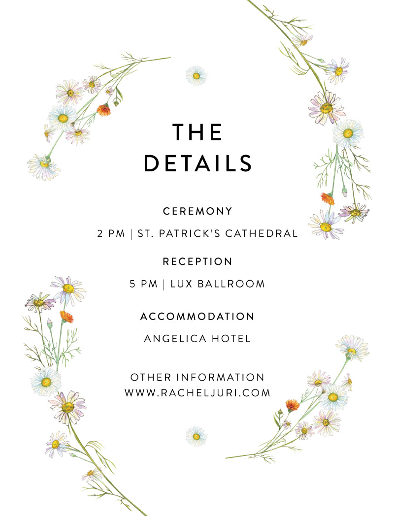 Dancing Daisy Information Card by Inggrid H.