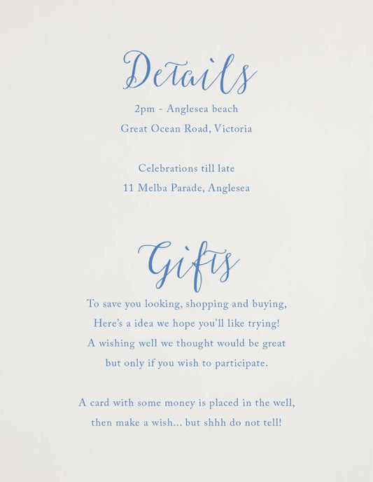 Beach Information Card by Amelia S.