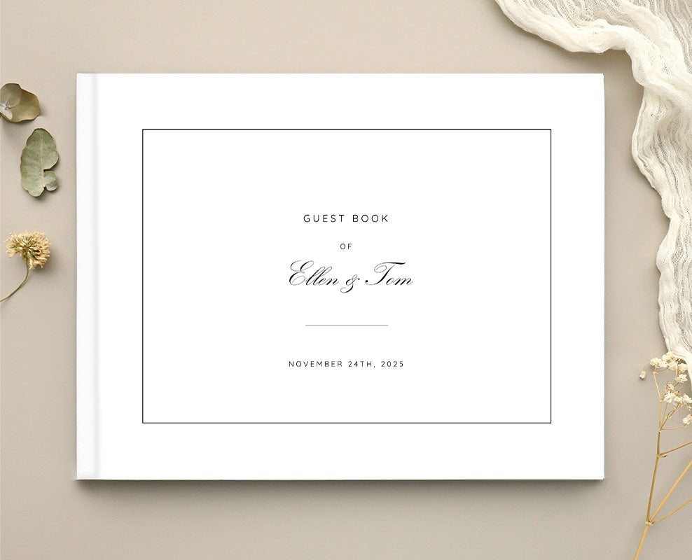 Into The Line Wedding Guest Book by Inggrid H.