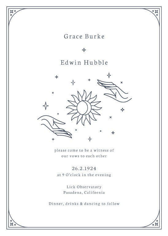 Ad Astra Wedding Invitations by Alexander K.