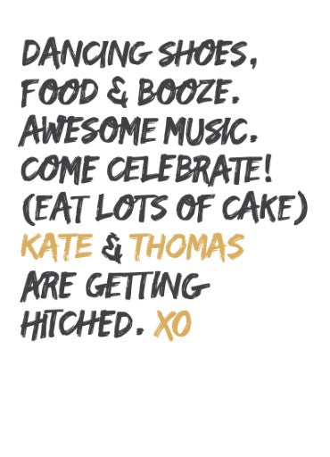 XO Wedding Invitations by James B.