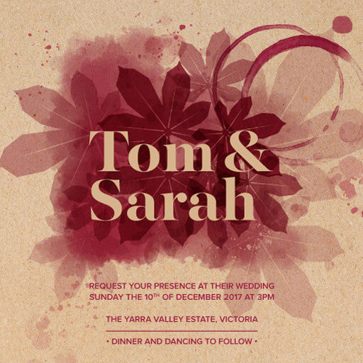 Secret Vineyard Wedding Invitations by Nadine W.