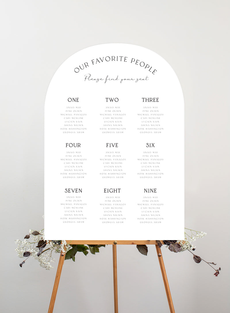 Ivory Seating Chart by Shab M.