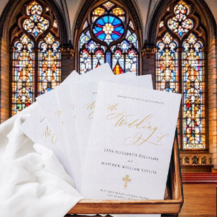 Jane Gold Full Mass Catholic Wedding Program