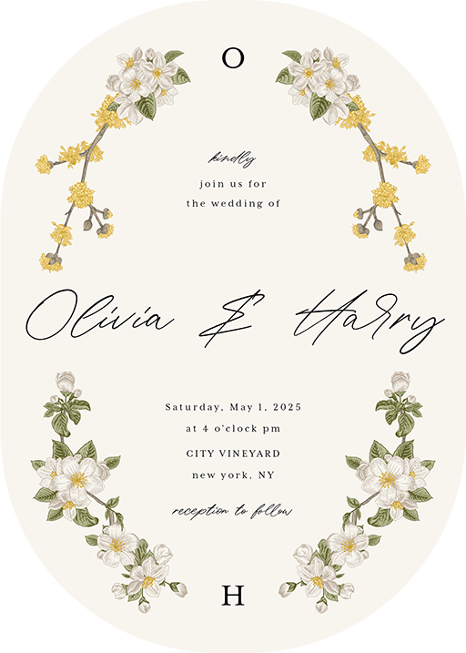 Jasmine Wedding Invitations by Putri N.