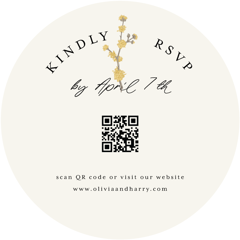 Jasmine RSVP Cards by Putri N.