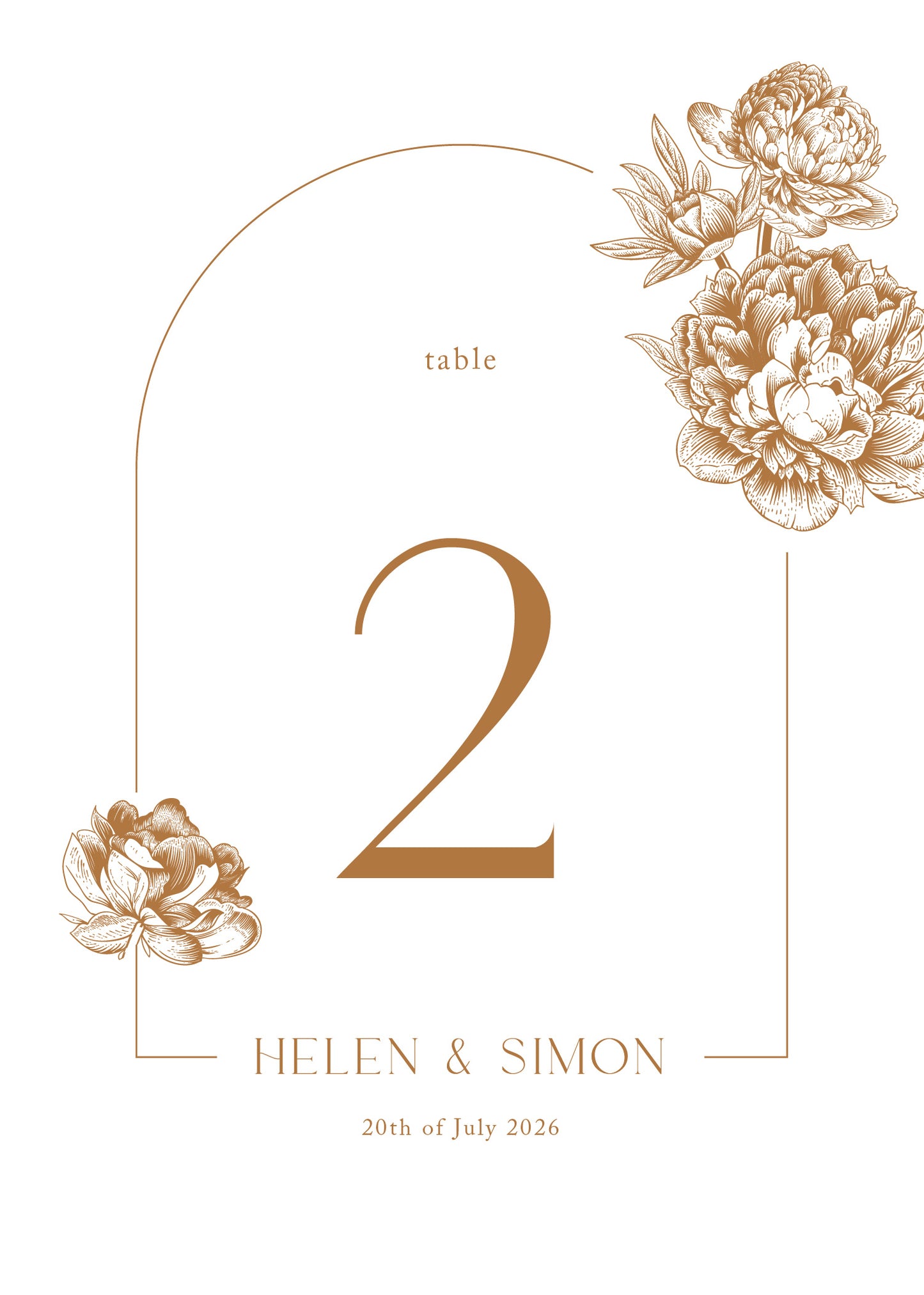 Jin MudanTable Number by Joy