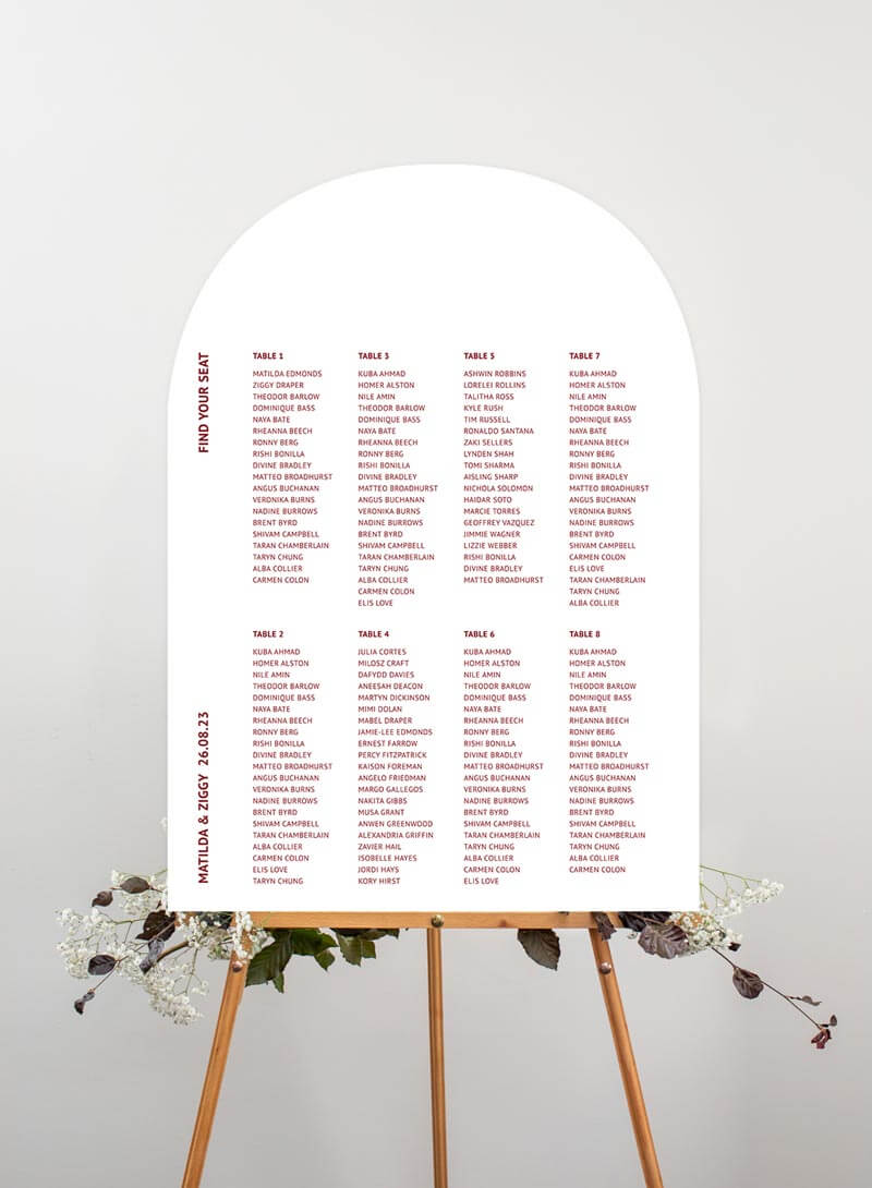 Joy Seating Chart by Amelia S.