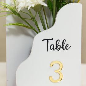 Clear Acrylic Wedding Table Sign - Welcome to Our Wedding