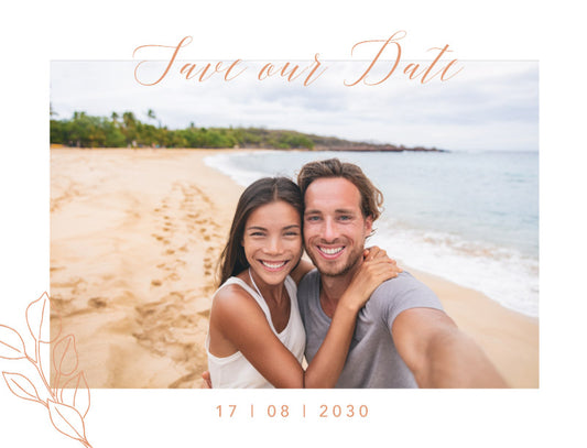 The King Protea Postcard Save The Date Cards by Breanna F.