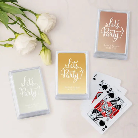 Let's Party Metallic Playing Cards