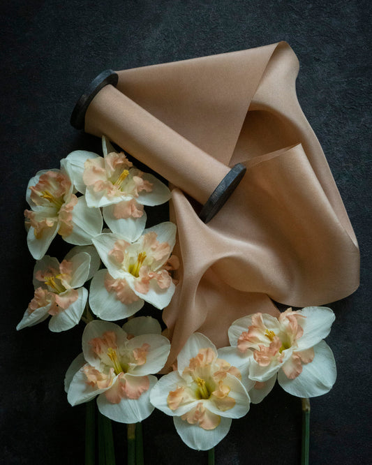 Cinnamon + Light Cinnamon Silk Ribbon
