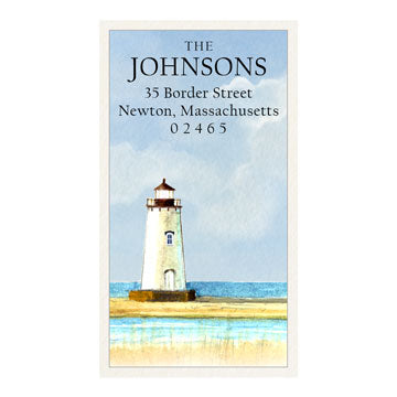 Lighthouse Panoramic Return Address Labels