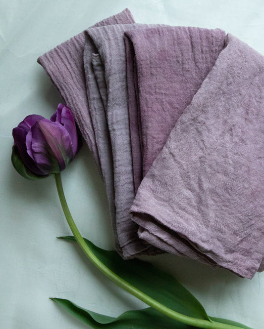 Assorted Lilac Hues / Napkin Set