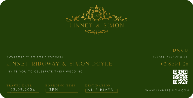 Linnet Wedding Invitations by Shab M.
