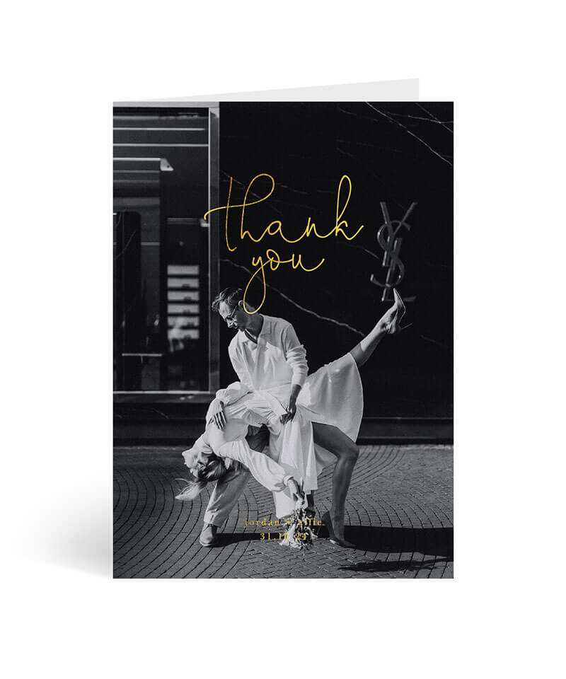 Liv Thank You Card by Jamie L.