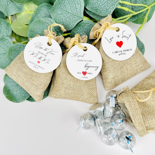 Love Is Sweet Burlap Bag
