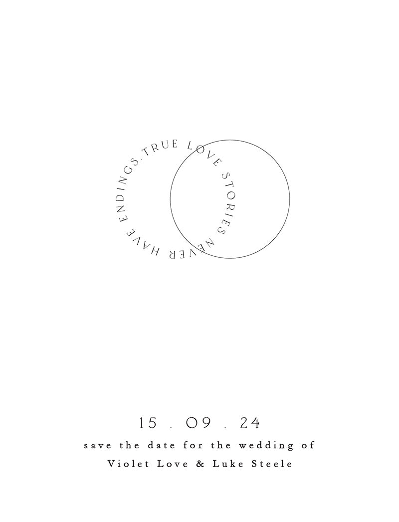 Love Notes Save The Date Cards by Shab M.