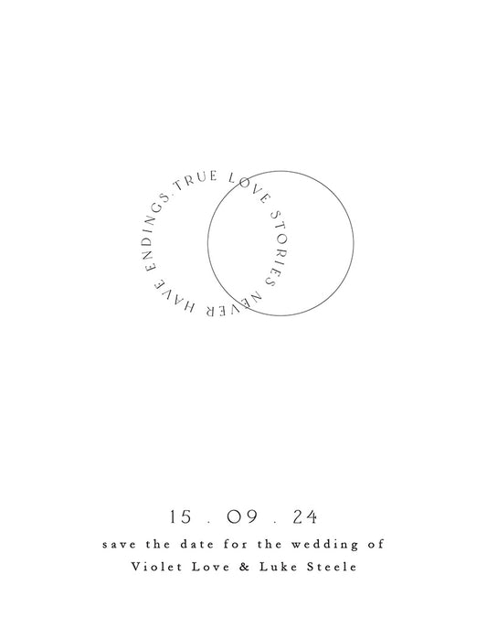 Love Notes Save The Date Cards by Shab M.