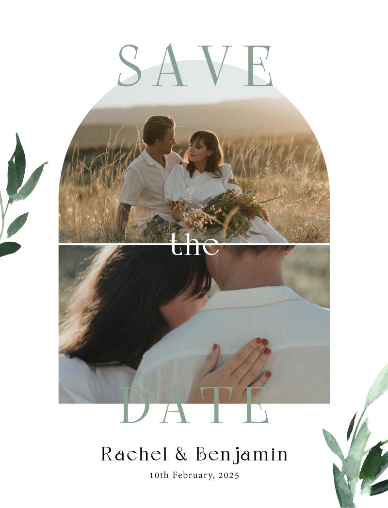 Love And Leaves Save The Date Cards by Joy