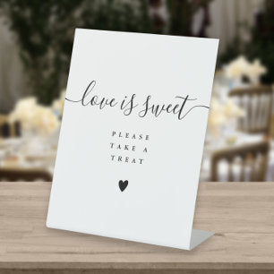 Love Is Sweet Please Take A Treat Favor Pedestal Sign