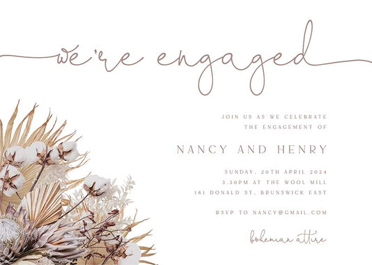 Love Garden Engagement Invitations by Inggrid H.