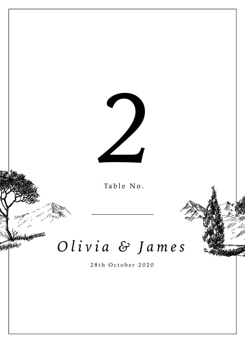 Love LandTable Number by Amber B.