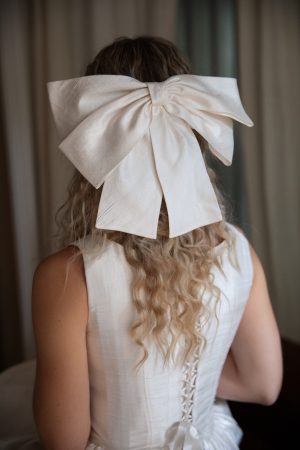 Marianne Silk Wedding Hair Bow No. 2476