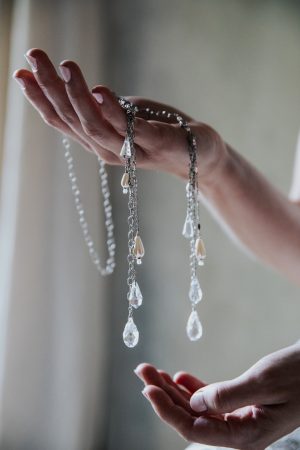 Fountain Droplets Wedding Hair Jewelry No. 2456