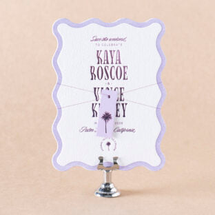 Lucero Save the Date Wedding Invitation Suite