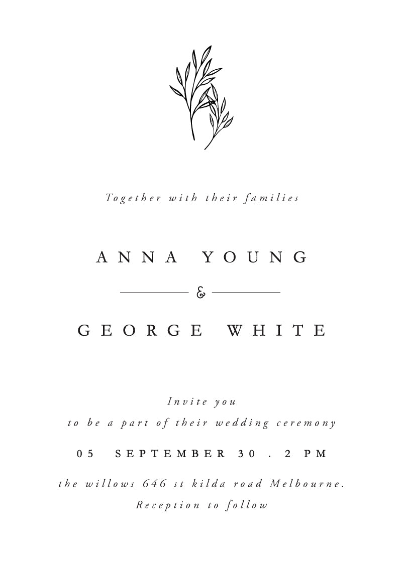 Luna Wedding Invitations by Shab M.