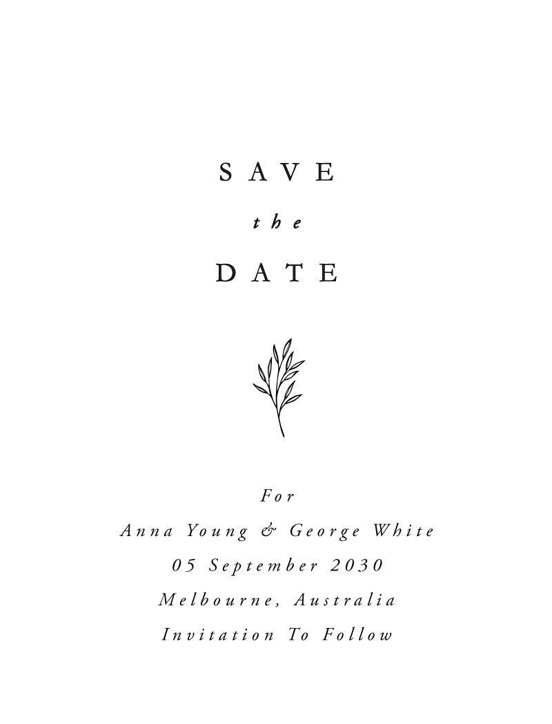 Luna Save The Date Cards by Shab M.