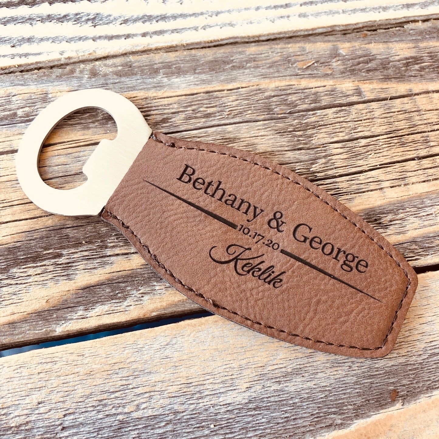 Magnetic Leather Bottle Opener