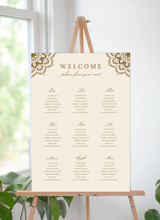 Mandala Seating Chart by Joy