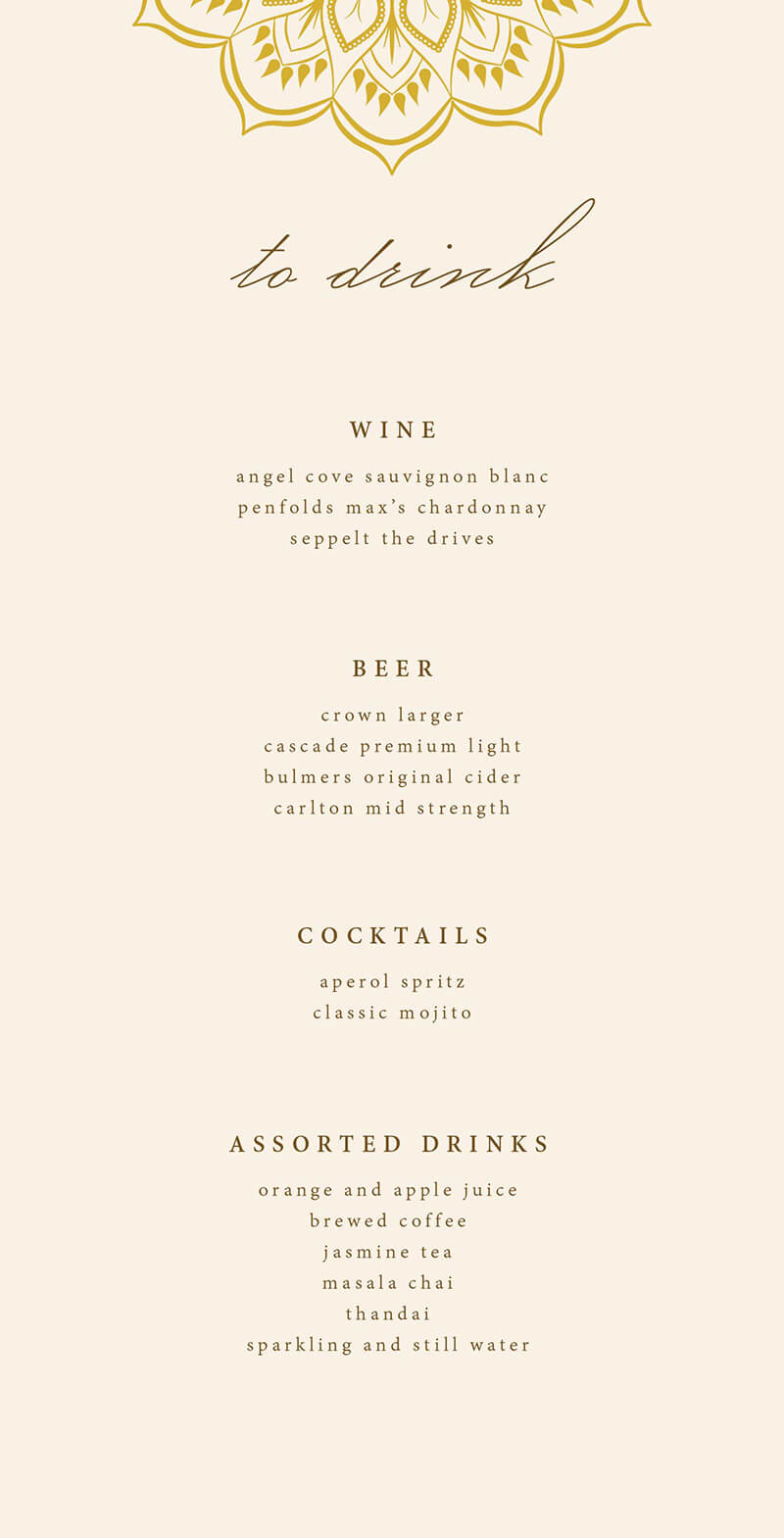 MandalaMenu Cards by Joy