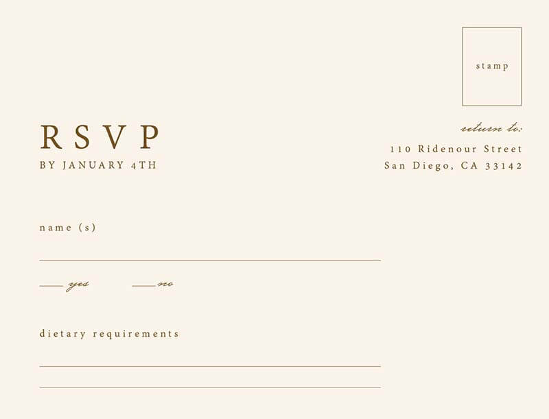 Mandala RSVP Cards by Joy