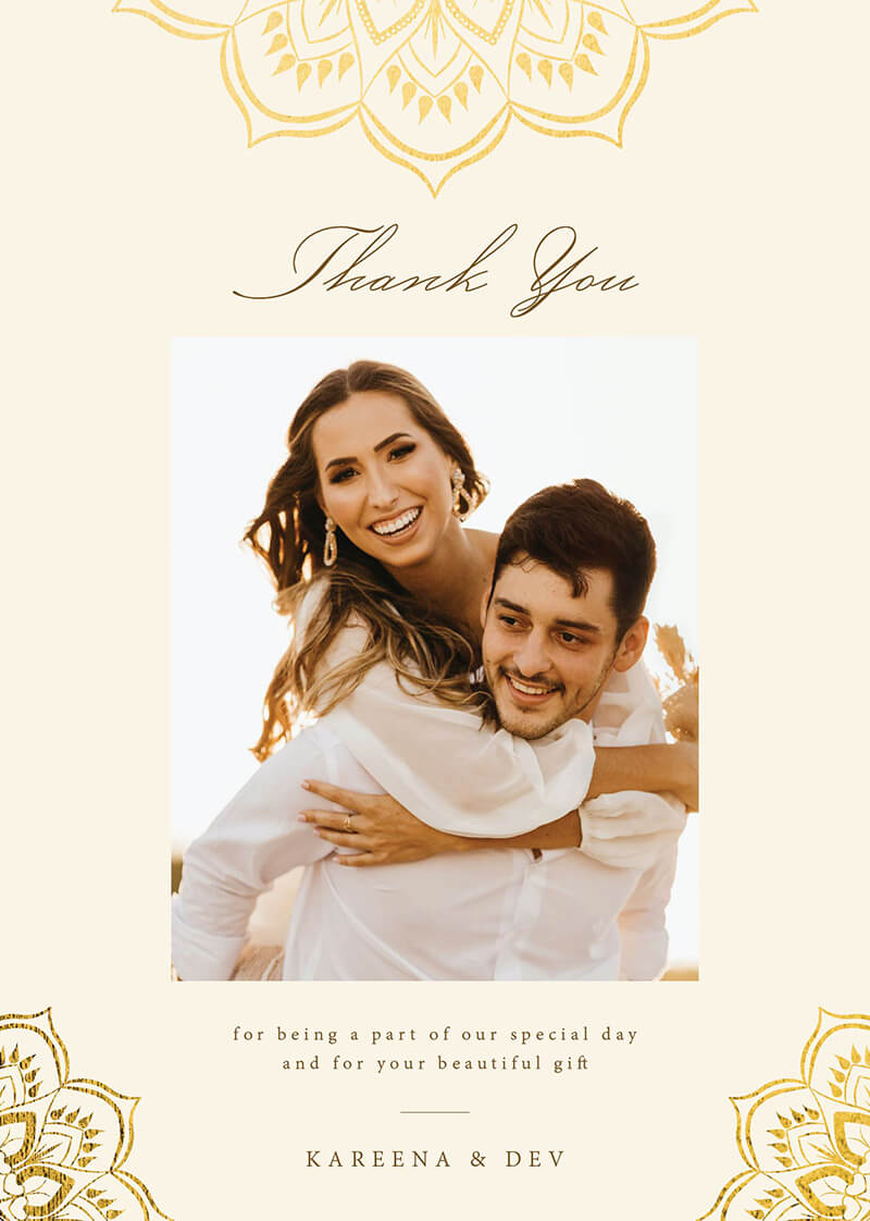 Mandala Thank You Card by Joy