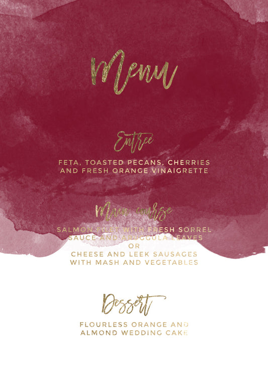 Be Our GuestMenu Cards by Jacqueline Q.