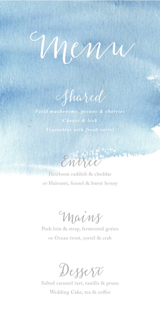 BeachMenu Cards by Amelia S.