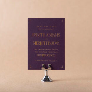 Merritt save the date Wedding Invitation Suite