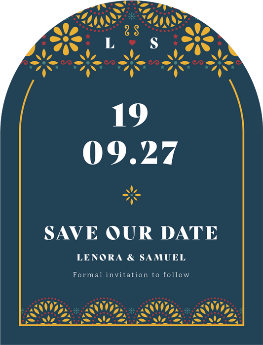 Mexicanus Art Save The Date Cards by Yunita Y.