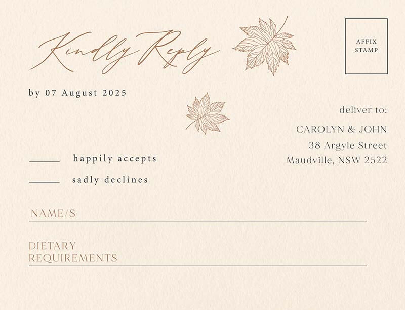 Mid Autumn RSVP Cards by Yunita Y.