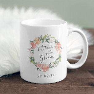 Midsummer Floral Wreath Mother of the Groom Coffee Mug