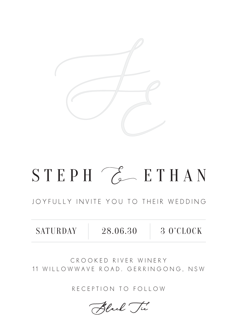 Milieu Wedding Invitations by Jamie L.