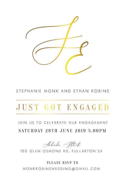 Milieu Engagement Invitations by Jamie L.