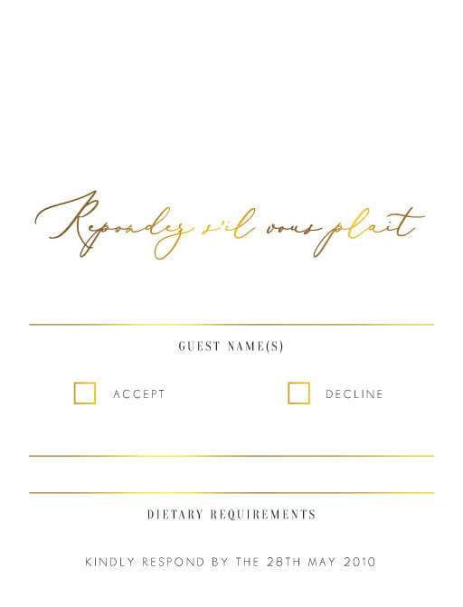 Milieu RSVP Cards by Jamie L.