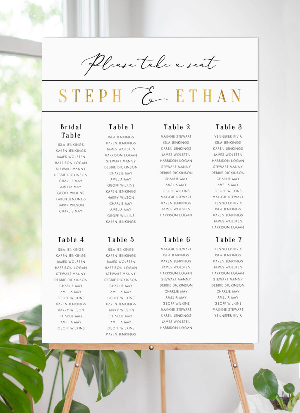 Milieu Seating Chart by Jamie L.