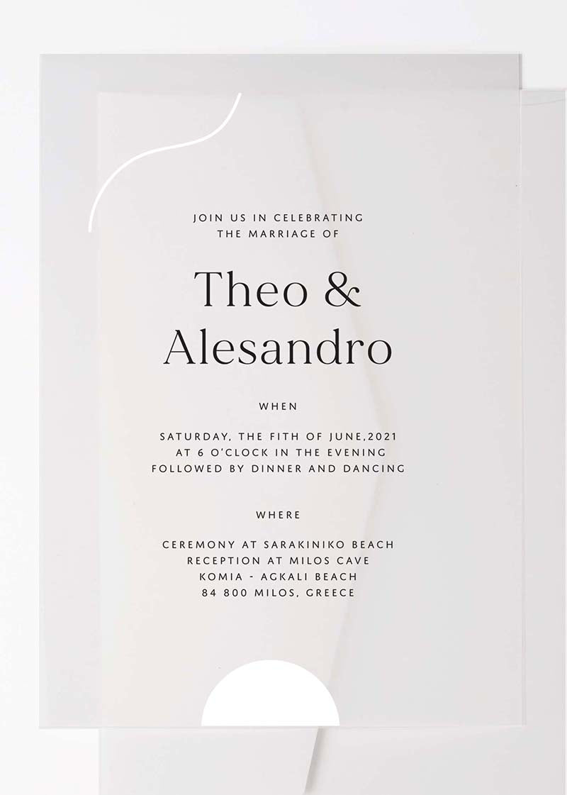 Milos Wedding Invitations by Haley J.