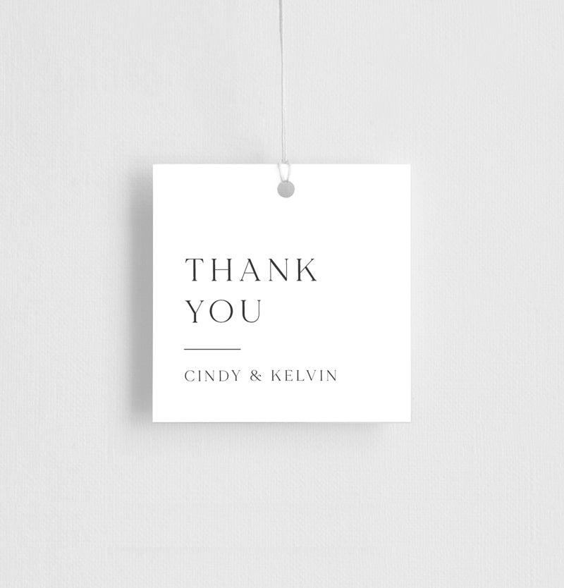 Minimalisme Favor Tag by Yunita Y.