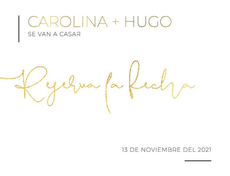 Minimalist Black And White Save The Date Cards by Jesse I.